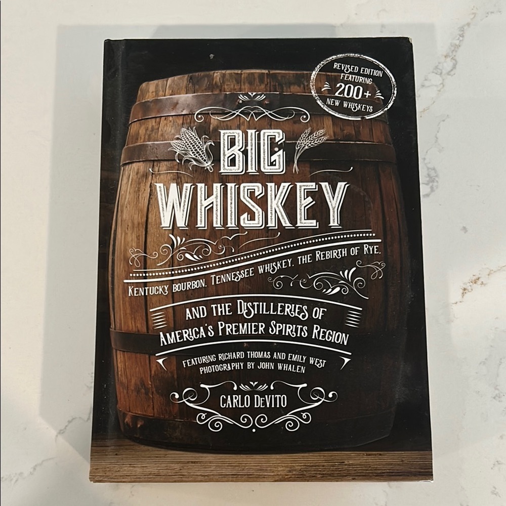 Big Whiskey Book Information Table Top Hardcover 2021 Carlo DeVito